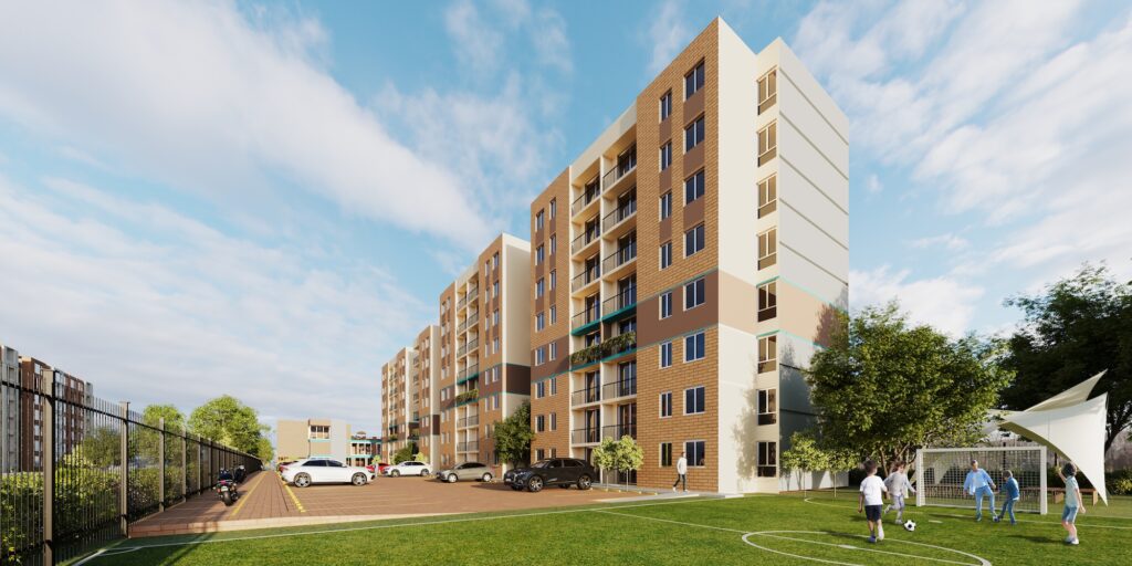 Las imágenes utilizadas en la presentación de proyectos inmobiliarios, tales como piezas publicitarias, planos, renders, áreas, acabados, entre otros. Son representaciones digitales y artísticas de diseño, por lo tanto, no figuran compromiso contractual por parte de Urbanoz. Así mismo, las áreas exhibidas son aproximadas (áreas de balcón, está incluida en las áreas construidas y privadas) y podrán sufrir ajustes como consecuencia de las modificaciones en la licencia de construcción ordenadas por la Curaduría o Alcaldía competente. El mobiliario, acabados y demás elementos que aparecen en las imágenes de los proyectos inmobiliarios, son una representación con el fin de ilustrar la utilización de espacios. Para cualquier inquietud acerca de especificaciones de entrega, entre otros, consulte el documento de especificaciones del proyecto.